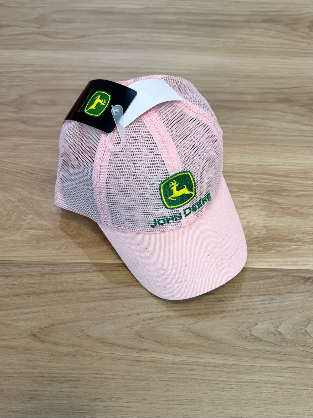NWT John Deere Pink Mesh Trucker Hat Adjustable Baseball‎ Cap